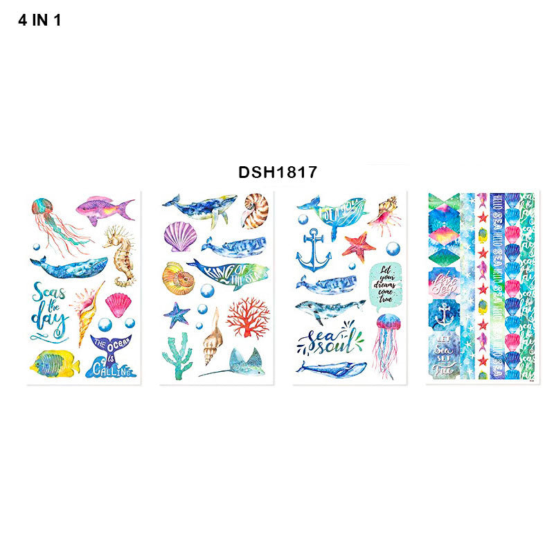 MG Traders 1 Stickers Deco Sticker Eno 4In1 (Dsh1817)