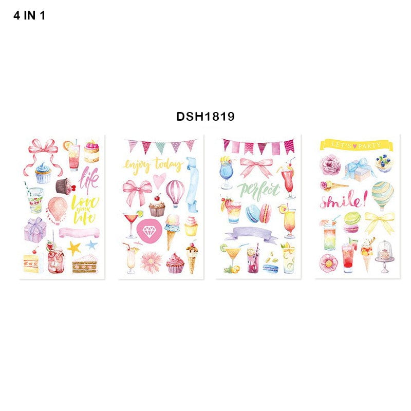 MG Traders Stickers Deco Sticker Eno 4In1 (Dsh1819)