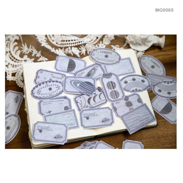 Mg0065 Vintage Collection Cutout Sticker 45Pc