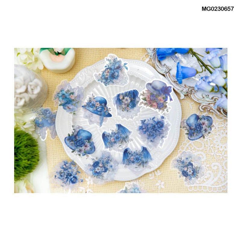 MG Traders Stickers Mg0230657 Floral Flower Cutout Sticker Pack 20Pc