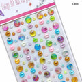 MG Traders 1 Stickers Neon Dot Design Sticker (Lbyd)