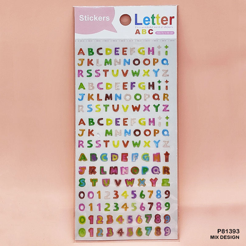 MG Traders 1 Stickers P81393 Letter Number Sticker