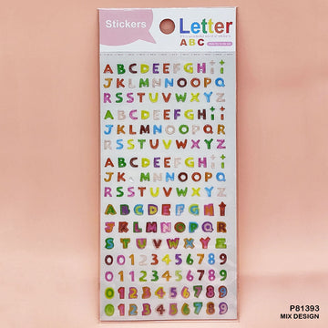P81393 Letter Number Sticker