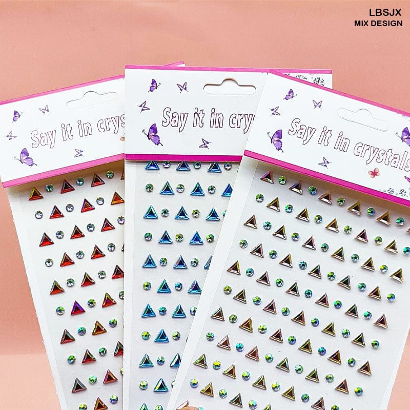 MG Traders 1 Stickers Triangle Stone Sticker (Lbsjx)