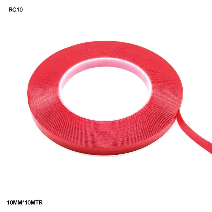 Clear Double-Sided Mounting Tape - 10mm Width x 10 Meters (Rc10)