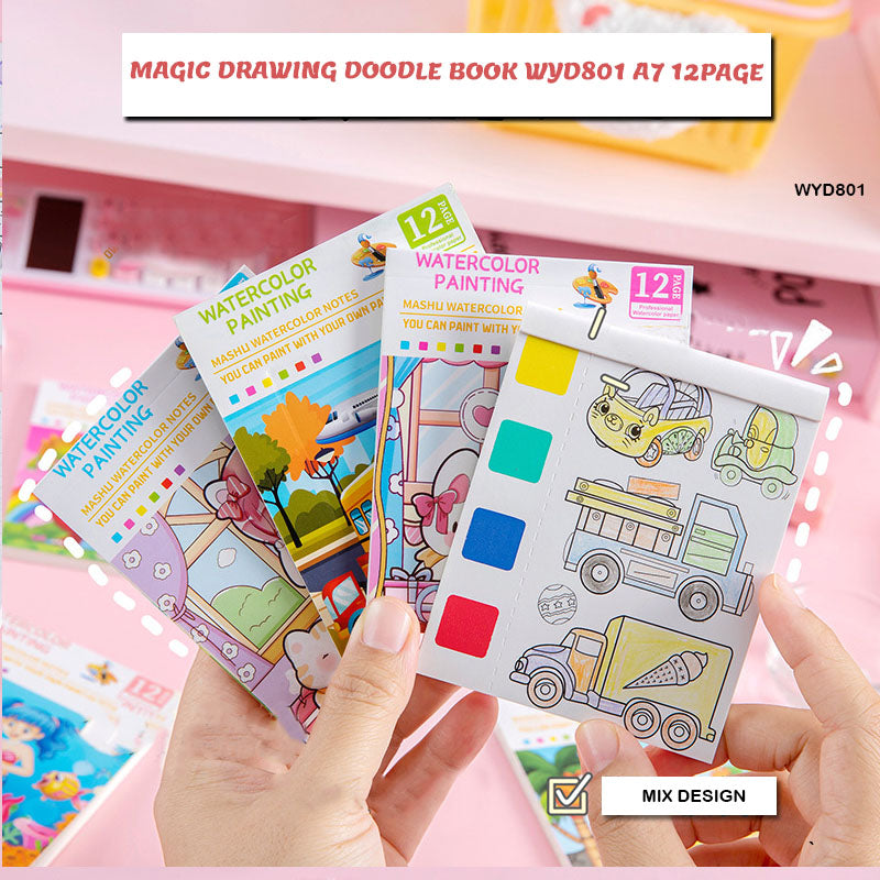 MG Traders 1 Tools Magic Drawing Doodle Book Wyd801 A7 12Page