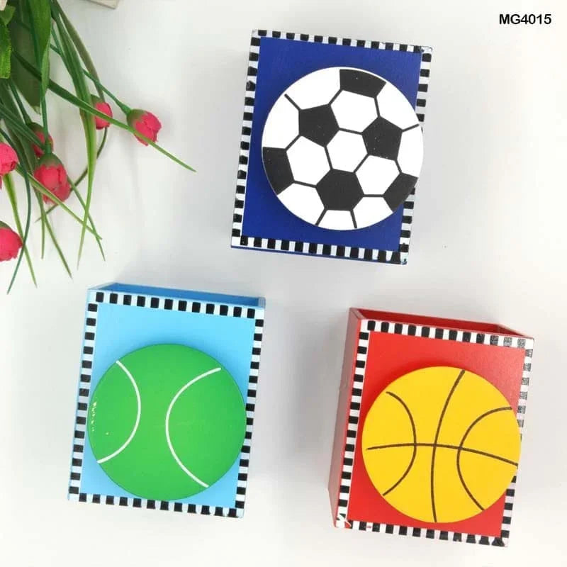 MG Traders 1 Wood Wooden Clip With Pen Holder (Mg4015)