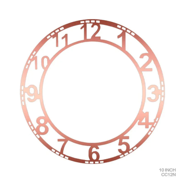 Clock Acrylic Copper 12 Number (Cc12N)