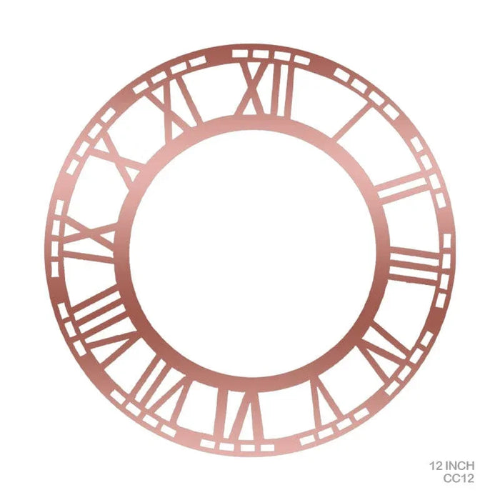 Clock Acrylic Copper 12 Roman (Cc12)