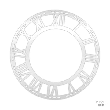 Clock Acrylic Silver 10