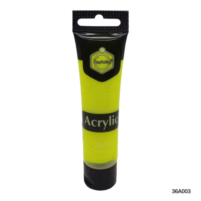 Acrylic Paint Neon Colour  36Ml Yellow