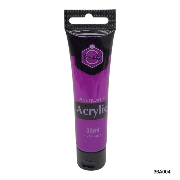 Bright Neon Purple Acrylic Paint - Vibrant Color for Artists