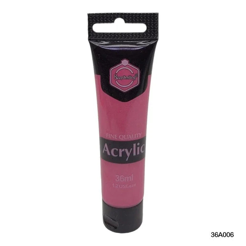 MG Traders Acrylic & Glass Colours 36A006 Acrylic Paint Neon Color 36Ml Shiny Pink