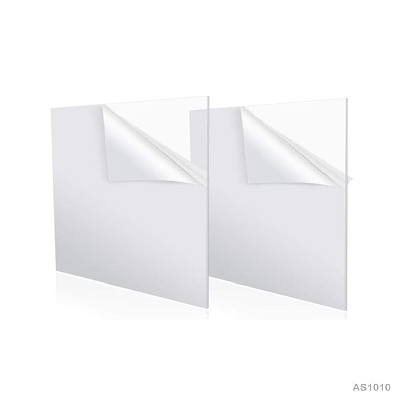 MG Traders Acrylic Sheets & Cutouts Acrylic Sheet Square 2Mm 1Pc 10X10 (As1010)