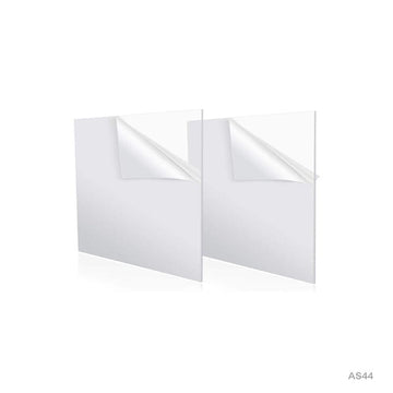Acrylic Sheet Square 2Mm 1Pc 4X4 (As44)  (Pack of 4)