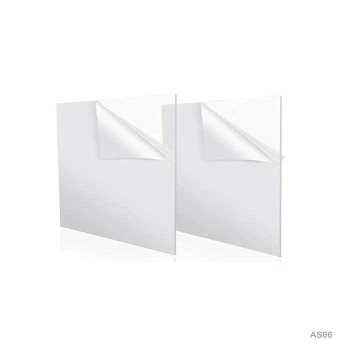 Acrylic Sheet Square 2Mm 1Pc 6X6 (As66)