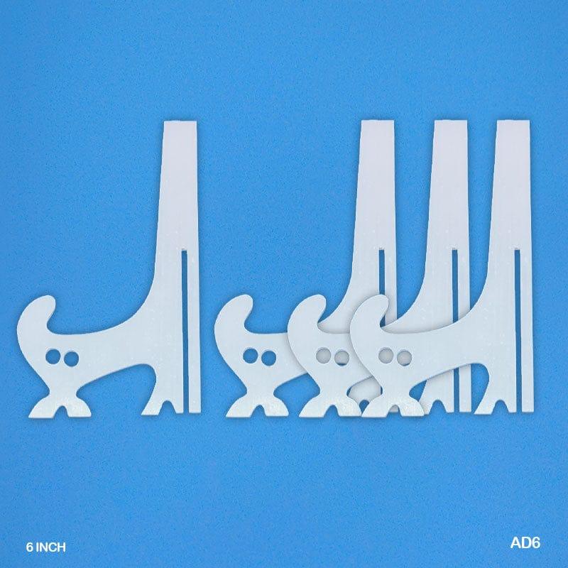 MG Traders Acrylic Sheets & Cutouts Acrylic Stand 4 Leg 6" (Ad6)