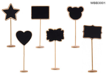 Wooden Black Board With Stand Cc (Wbb3001)  (Pack of 6)