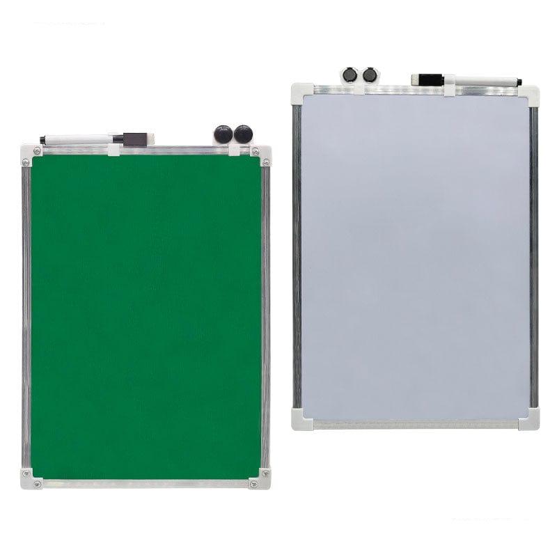 MG Traders All Kinds Boards (white,notice,black,slate) Writing Green N White Board Magnetic 25X35Cm