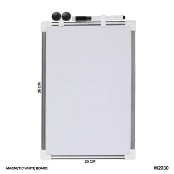 MG Traders All Kinds Boards (white,notice,black,slate) Writing White Board Magnetic 20X30Cm