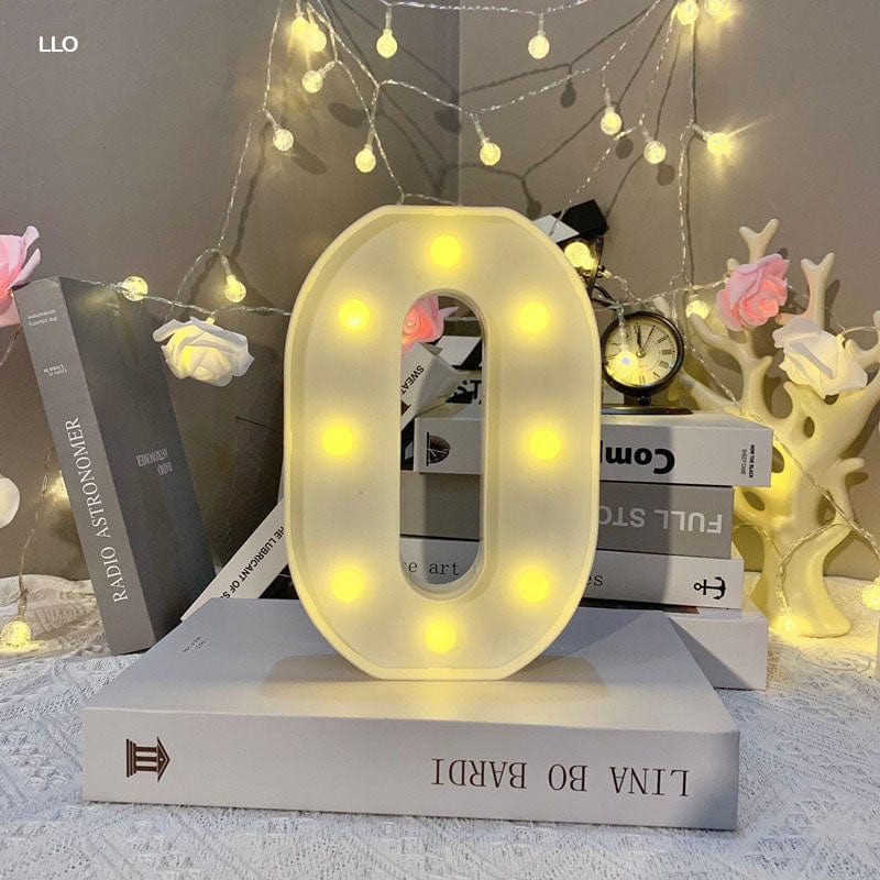 MG Traders Alphabet Led Letter O (8")