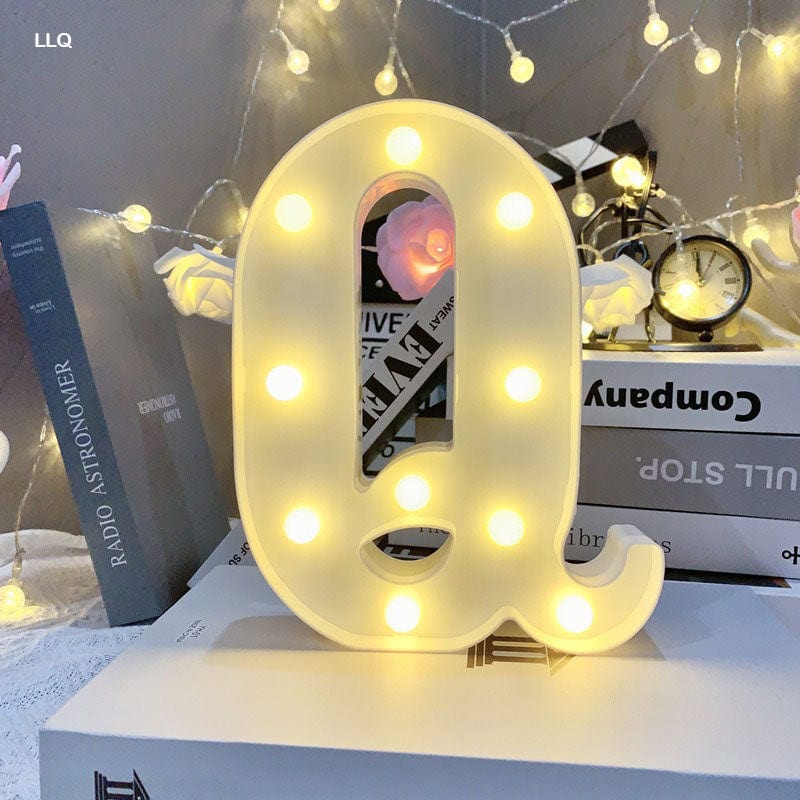 MG Traders Alphabet Led Letter Q (8")