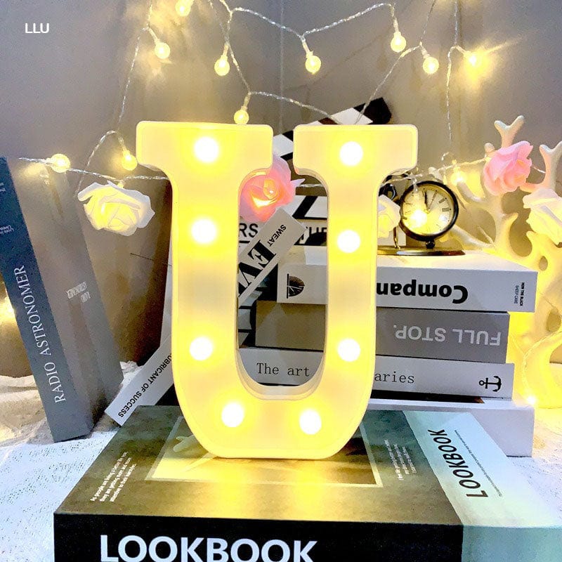 MG Traders Alphabet Led Letter U (8")