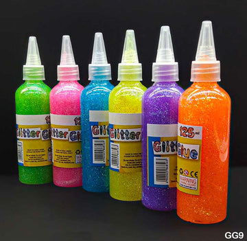 Glitter Glue Bright 6 Colour 120Ml (Gg9)
