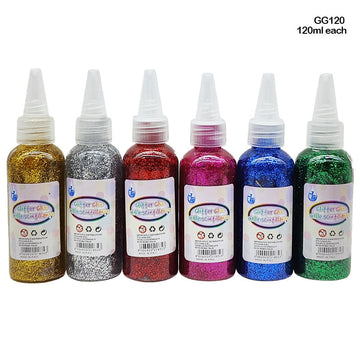 Glitter Glue Bright Colour 120Ml (Gg120) (12Pc)
