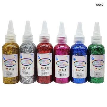 Glitter Glue Bright Colour 60Ml (Gg60) (12Pc)