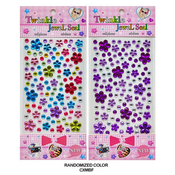 Cxmbf Crystal Flower Journaling Sticker  (Pack of 6)