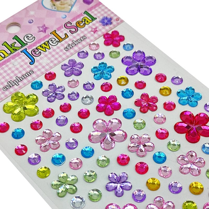 MG Traders Artificial Flower Cxmbf Crystal Flower Journaling Sticker  (Pack of 6)