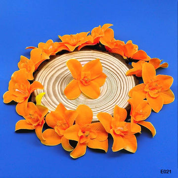 MG Traders Artificial Flower E021 Lily Flower 50Pcs (7-8Cm Approx)