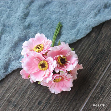 MG Traders Artificial Flower Mg23-7P Sun Flower Dark Pink 60Pc