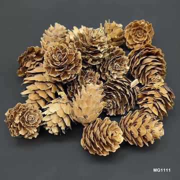 MG Traders Artificial Flower Wood Flower Pine Cone (Mg1111)