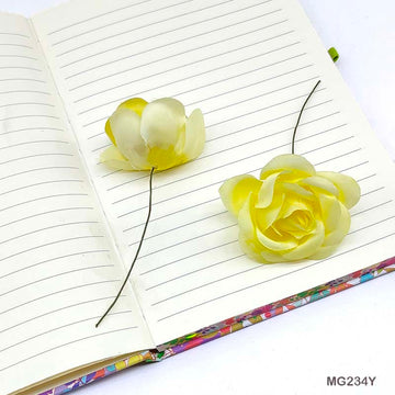 Mg23-4Y Rose Flower Yellow 30Pc