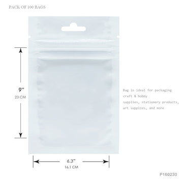 MG Traders Bag Small Business Packing Bags Pp Bag 160X230Mm 100Pcs
