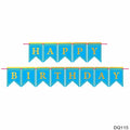 MG Traders Balloon & Party Products Dq115 Happy Birthday Glitter Banner
