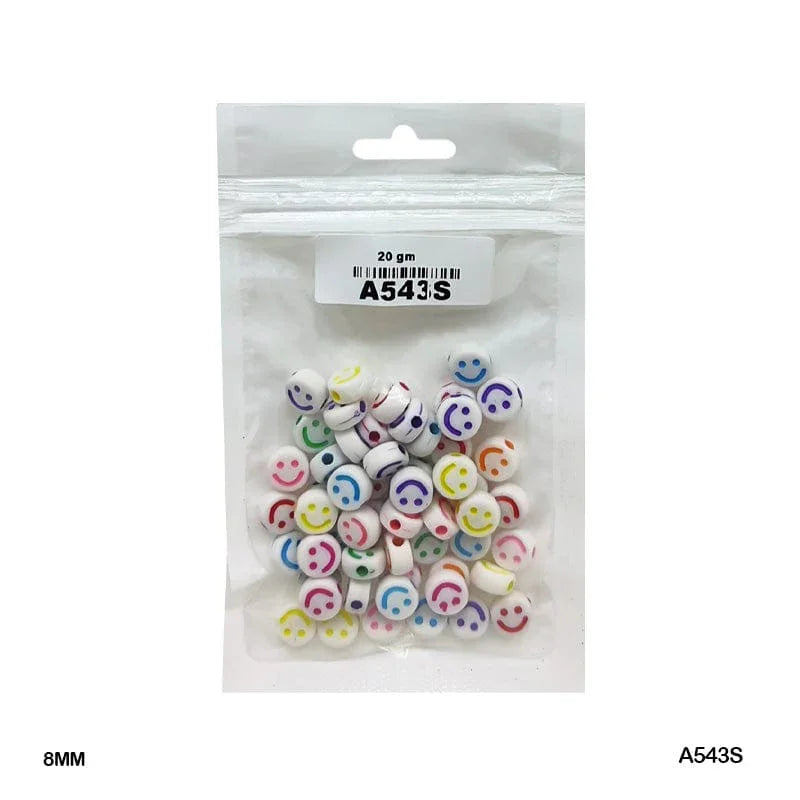 MG Traders Beads Bracelet Beads Plastic 20Gm (A543S)