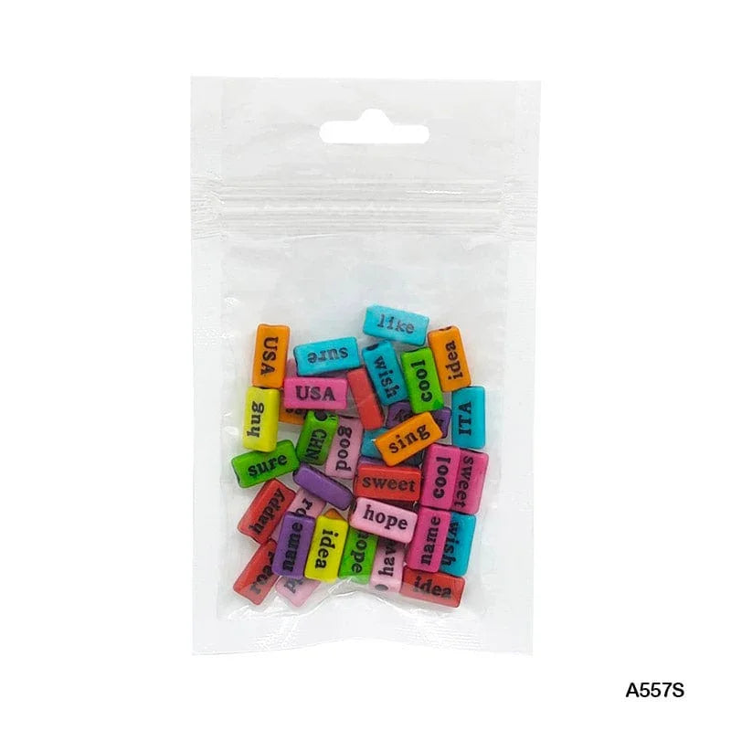 MG Traders Beads Bracelet Beads Plastic 20Gm (A557S)