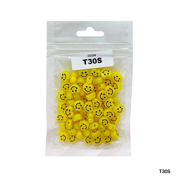 MG Traders Beads Bracelet Beads Plastic 20Gm (T30S)