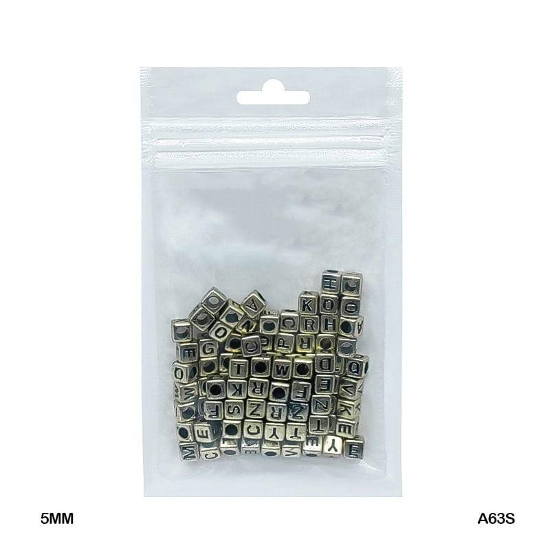 MG Traders Beads Bracelet Beads Plastic 5Mm 20Gm (A63S)