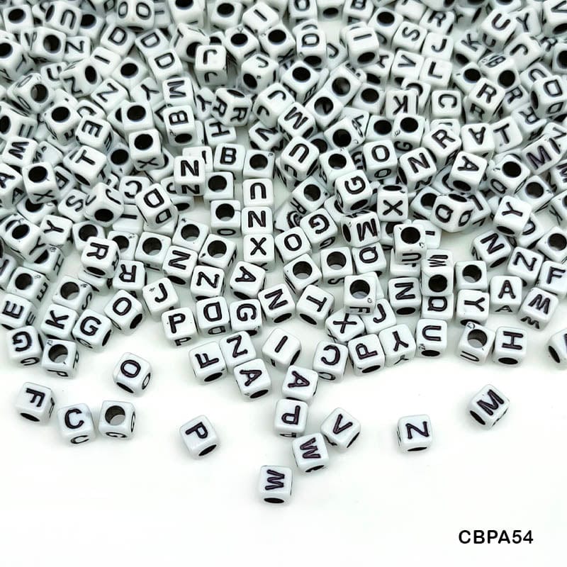 MG Traders Beads Cbpa54 Craft Beads Plastic 6*6Mm 500Gms A54