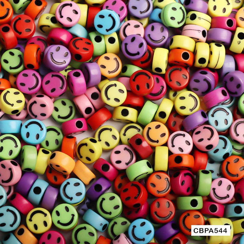 MG Traders Beads Cbpa544 Craft Beads Plastic 5*10Mm 500Gm A544