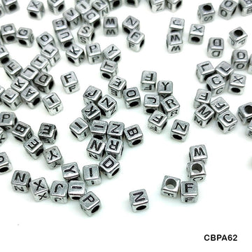 MG Traders Beads Cbpa62 Craft Beads Plastic 6*6Mm 500Gm A62