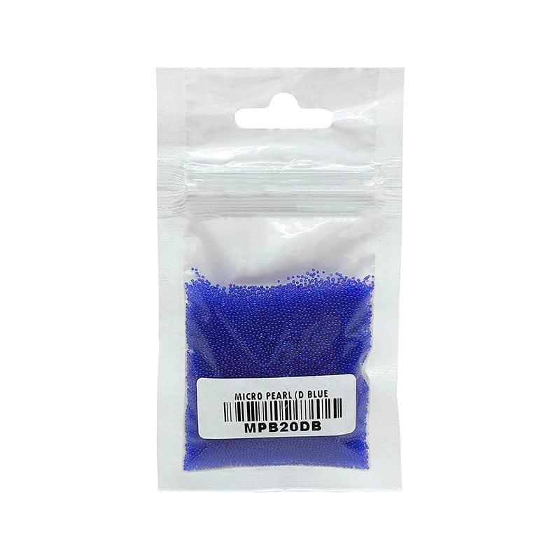 MG Traders Beads Micro Pearl Beads (Mpb20Db) D Blue 20Gm Pkt