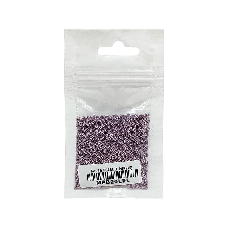MG Traders Beads Micro Pearl Beads (Mpb20Lpl) L Purple 20Gm Pkt