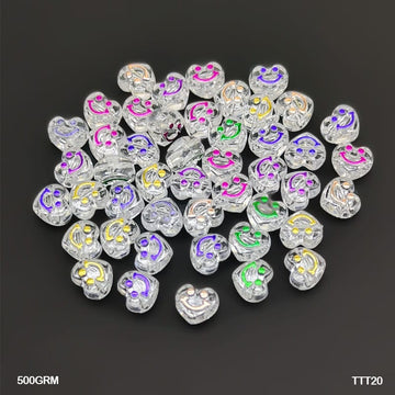 MG Traders Beads Ttt20 Craft Beads Plastic 4*7Mm 500Gm T20