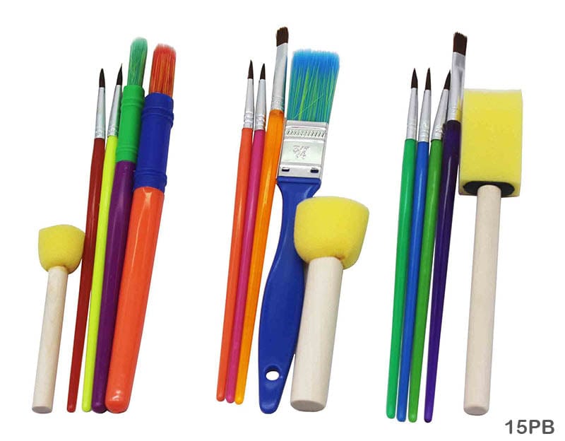 MG Traders Brush 15Pb 15Pcs Art Brush Set