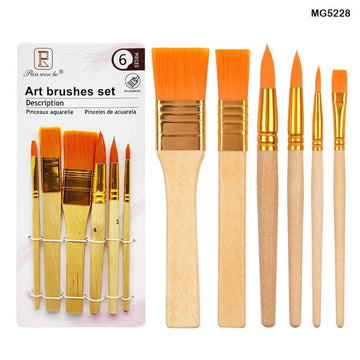 6Pc Art Brush Set Mg5228